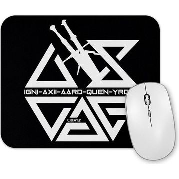 Baskı Dükkanı the Witcher Signs Mouse Pad