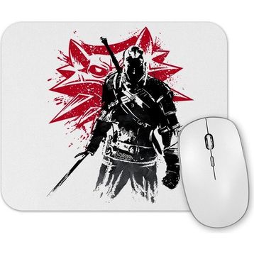 Baskı Dükkanı the Witcher Wolf Silhouette Mouse Pad