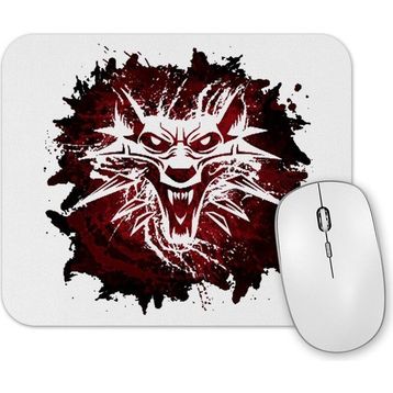 Baskı Dükkanı the Witcher Wolf Silhouette Mouse Pad