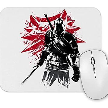 Baskı Dükkanı the Witcher Wolf Silhouette Mouse Pad