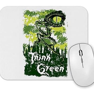 Baskı Dükkanı Think Green Pense Verde Mouse Pad