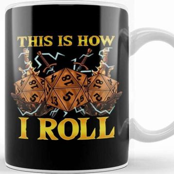 Baskı Dükkanı This Is How I Roll Rpg Tabletop Gaming Dice Pun Kupa