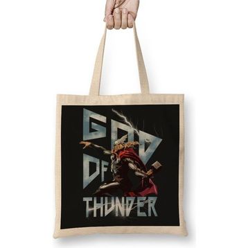 Baskı Dükkanı Thor God Of Thunder Bez Çanta