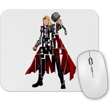 Baskı Dükkanı Thor Typography Mouse Pad
