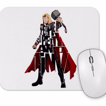 Baskı Dükkanı Thor Typography Mouse Pad