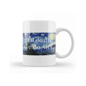 Baskı Dükkanı Til Death We Do Art Starry Night 01 Kupa