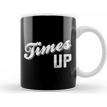 Baskı Dükkanı Times Up Bold Caligraphy Kupa