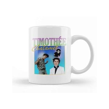 Baskı Dükkanı Timothee Chalamet Retro Tee 01 Kupa