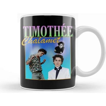 Baskı Dükkanı Timothee Chalamet Retro Tee Kupa