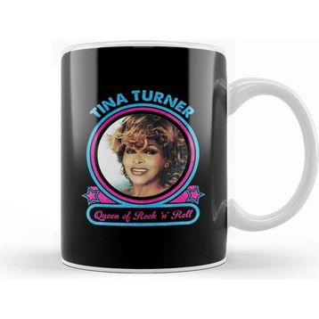 Baskı Dükkanı Tina Turner Queen Of Rock N Roll Porselen Beyaz Kupa Bardak