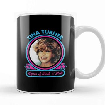 Baskı Dükkanı Tina Turner Queen Of Rock N Roll Porselen Beyaz Kupa Bardak