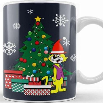 Baskı Dükkanı Top Cat Around The Christmas Tree Kupa