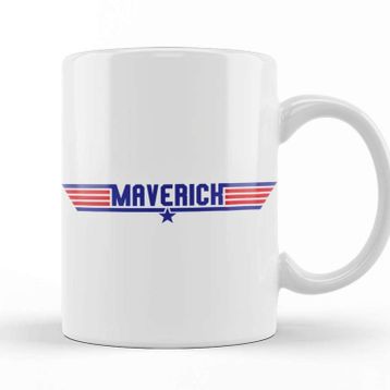 Baskı Dükkanı Top Gun Maverick Text Kupa Bardak