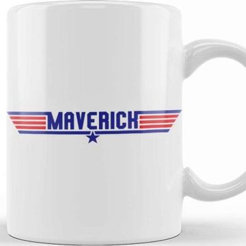 Baskı Dükkanı Top Gun Maverick Text Kupa Bardak