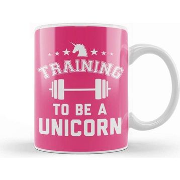Baskı Dükkanı Training To Be A Unicorn Gym Kupa