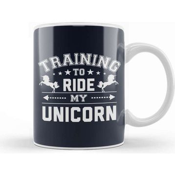 Baskı Dükkanı Training To Ride My Unicorn Kupa