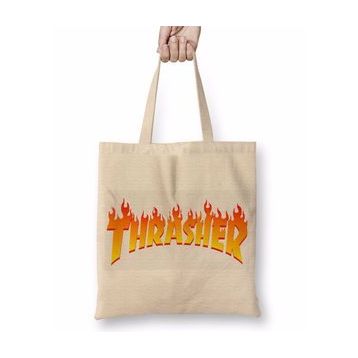 Baskı Dükkanı Transparent Thrasher Bez Çanta