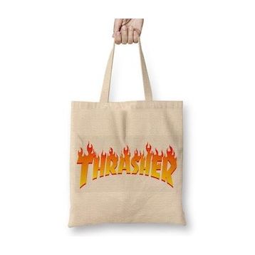 Baskı Dükkanı Transparent Thrasher Bez Çanta