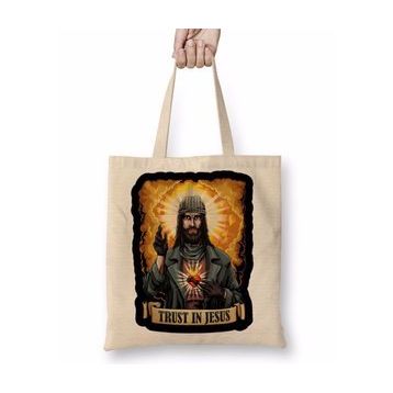 Baskı Dükkanı Trust In Jesus Walking Dead Bez Çanta