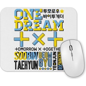 Baskı Dükkanı Txt Font Collage Mouse Pad