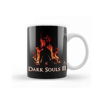 Baskı Dükkanı Tyrannicon Dark Souls Bonfire Porselen Beyaz Kupa Bardak
