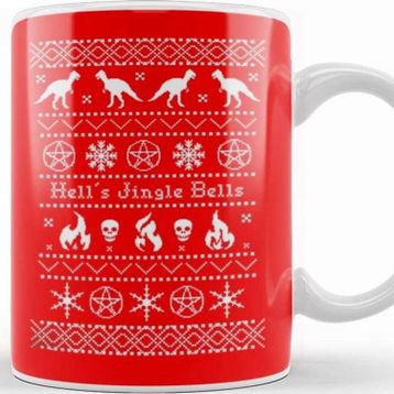 Baskı Dükkanı Ugly Sweater Hell's Jingle Bells Kupa