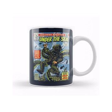 Baskı Dükkanı Under The Sea Diver Comic Kupa