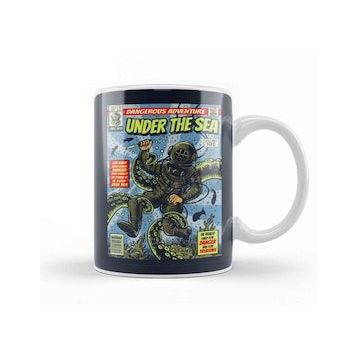Baskı Dükkanı Under The Sea Diver Comic Kupa