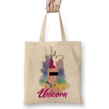 Baskı Dükkanı Unicorn 03 Bez Çanta