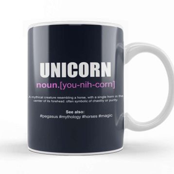 Baskı Dükkanı Unicorn Definition Kupa