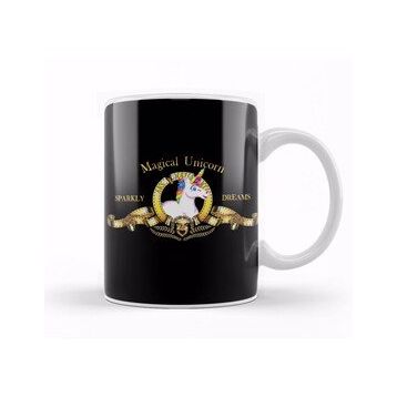 Baskı Dükkanı Unicorn Goldwyn Mayer Movie Logo Kupa