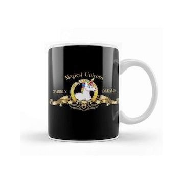 Baskı Dükkanı Unicorn Goldwyn Mayer Movie Logo Kupa