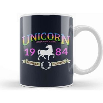 Baskı Dükkanı Unicorn Middle School Logo Kupa