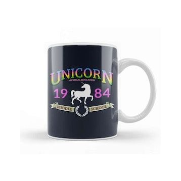 Baskı Dükkanı Unicorn Middle School Logo Kupa