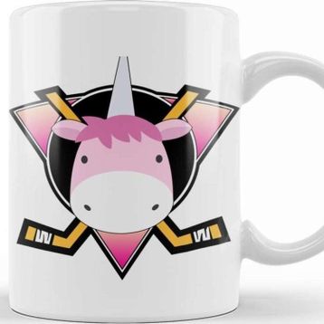 Baskı Dükkanı Unicorn Mighty Ducks Logo Mix Kupa