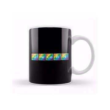 Baskı Dükkanı Unicorn Periodic Table Rainbow Kupa