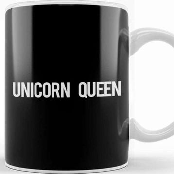 Baskı Dükkanı Unicorn Queen Text Kupa