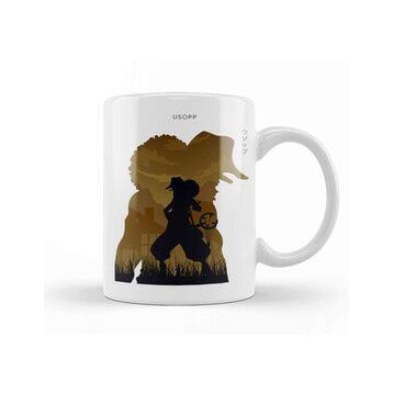 Baskı Dükkanı Usopp One Piece In Silhouette Kupa