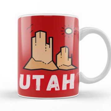 Baskı Dükkanı Utah Vintage Gift Kupa