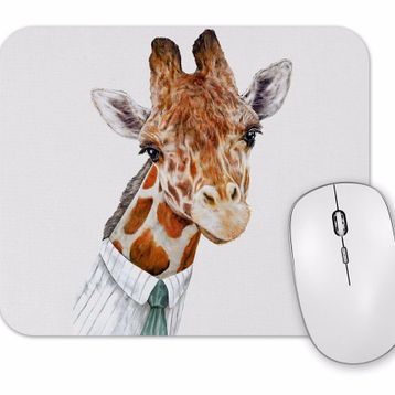 Baskı Dükkanı Uzun Zürafa Grafiği Mouse Pad