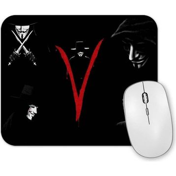 Baskı Dükkanı V For Vendetta Blood in V Mouse Pad