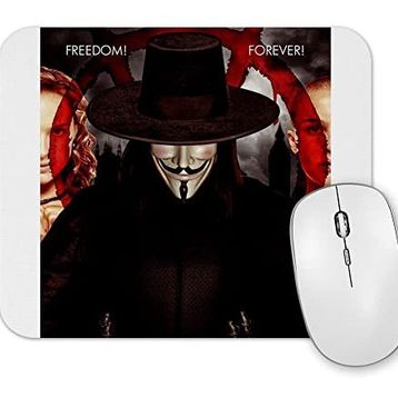 Baskı Dükkanı V For Vendetta Freedom Forever Mouse Pad