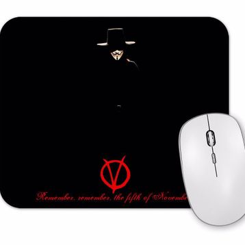 Baskı Dükkanı V For Vendetta Remember Mouse Pad