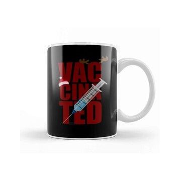 Baskı Dükkanı Vaccinated Christmas Kupa Bardak