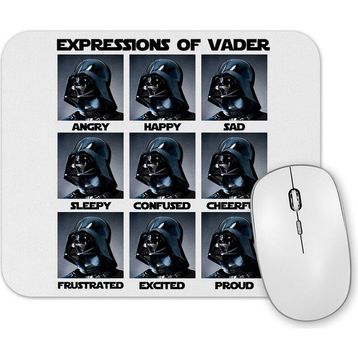 Baskı Dükkanı Vader Expressions Mouse Pad