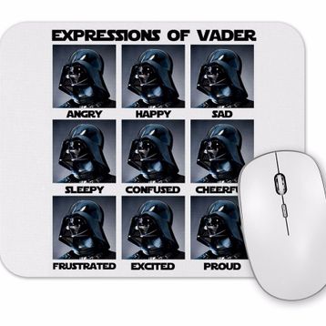 Baskı Dükkanı Vader Expressions Mouse Pad