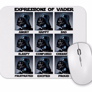 Baskı Dükkanı Vader Expressions Mouse Pad
