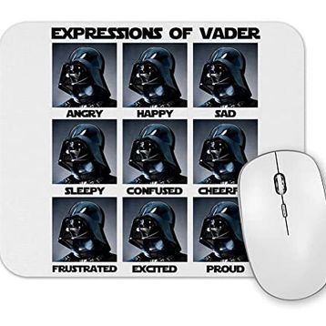 Baskı Dükkanı Vader Expressions Mouse Pad