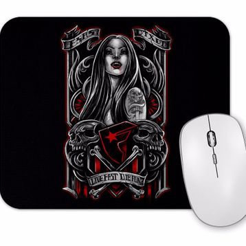 Baskı Dükkanı Vampira Vampir Mouse Pad