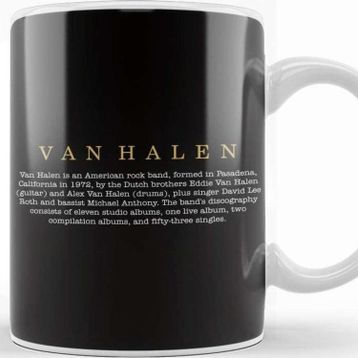 Baskı Dükkanı Van Halen Logo 01 Kupa Bardak
